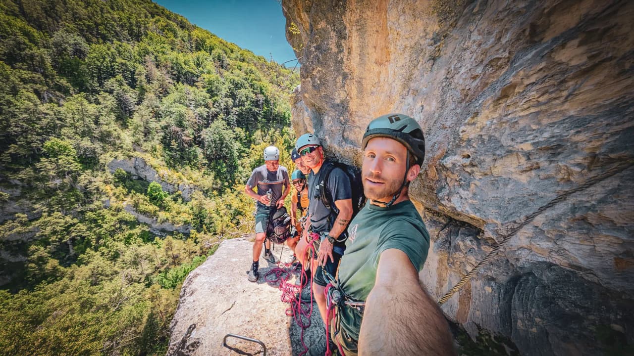 Climb Mont Aiguille with experts, enjoy breathtaking views and share the adventure.