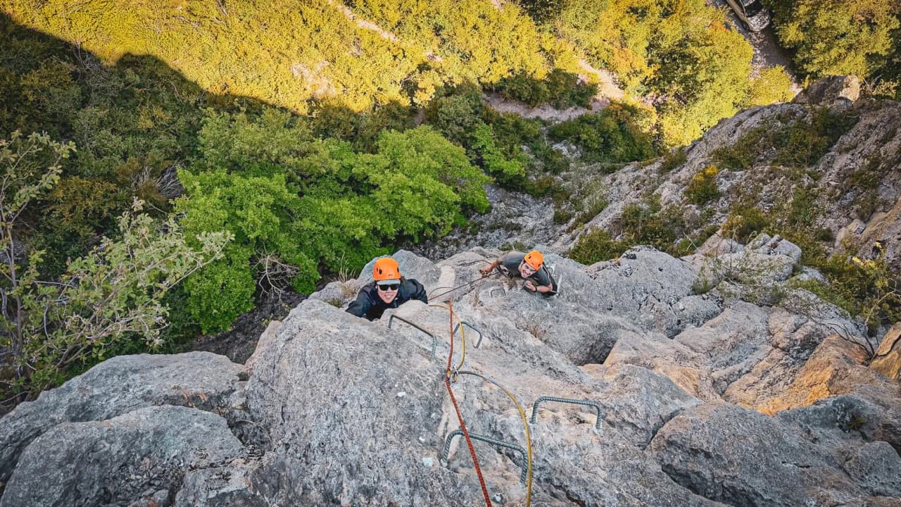 Climbing at Mont Aiguille, spectacular views, an outdoor adventure with an expert guide.